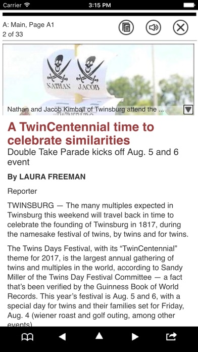 Twinsburg Bulletin eEdition screenshot 2