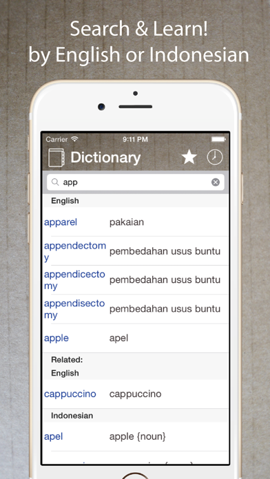 How to cancel & delete Indonesian English Dictionary* from iphone & ipad 1