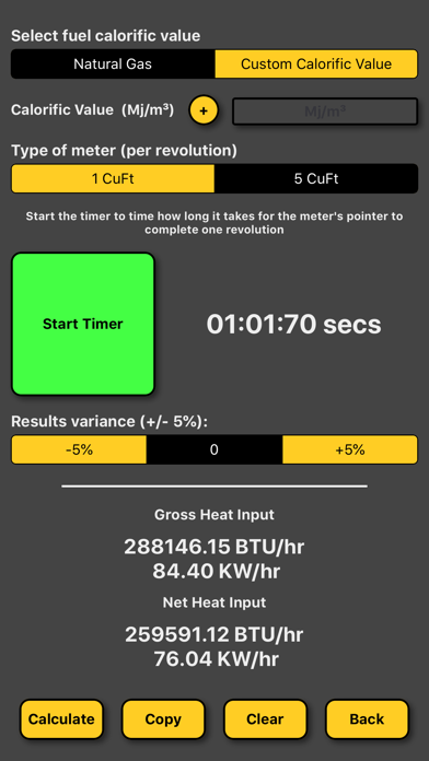 How to cancel & delete Gas Rate Heat Input Calculator from iphone & ipad 4