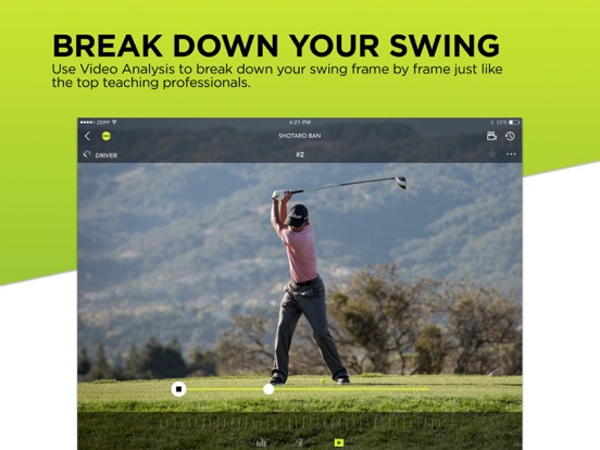 Zepp Golf Swing Analyzer, featuring Smart Coach with personalized training programs from Keegan Bradley and Michelle Wie. screenshot