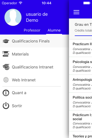 Academic Mobile EINA screenshot 2