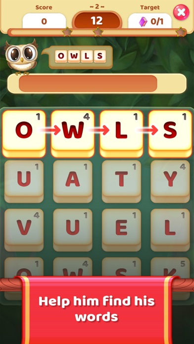 Owls and Vowels: Word Game screenshot 3