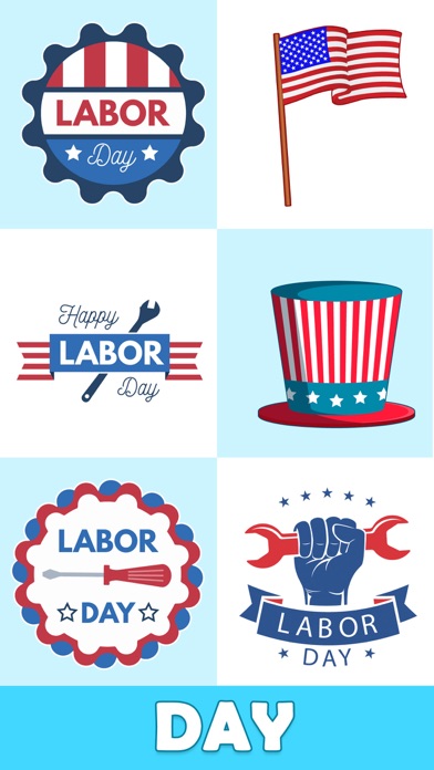 Animated Labor Day Stickers screenshot 4