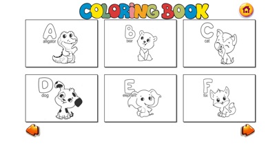 ABC Animals Coloring Book Game screenshot 2