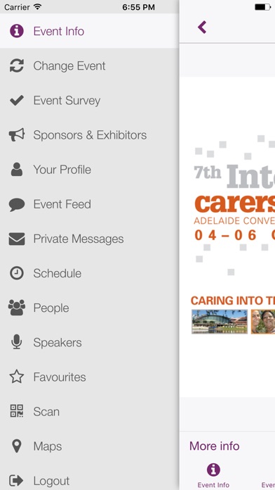 7th Int Carers Conference screenshot 2