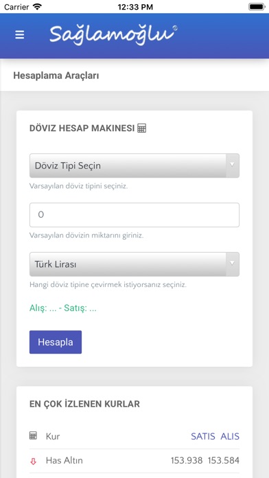 Sağlamoğlu Altın - Kurlar screenshot 3