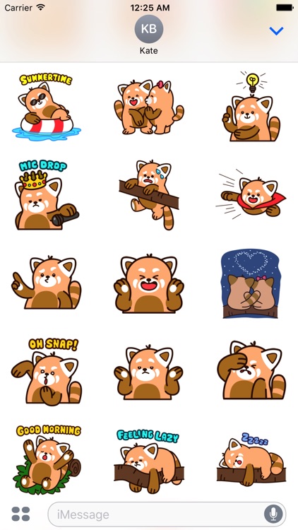 Cute Red Panda Stickers screenshot-3