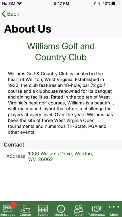 Williams Golf and Country Club screenshot 2