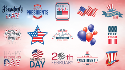 USA Presidents Day Sticker SMS screenshot 2