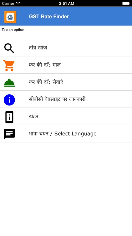 GST Rate Finder - CBEC