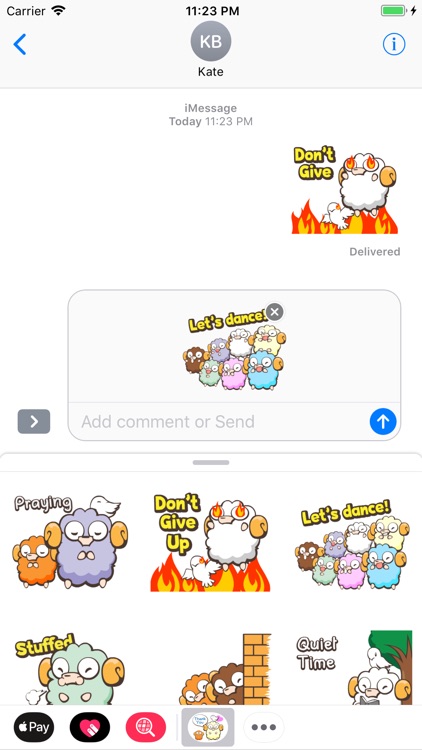 Lamb Llama Cute Animated Emoji