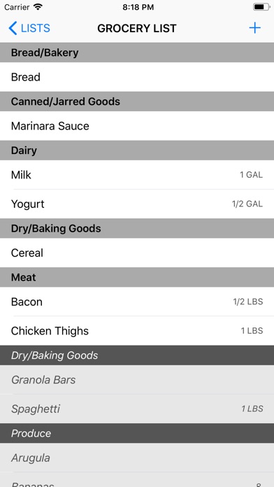 The Simple Shopping List App screenshot 3