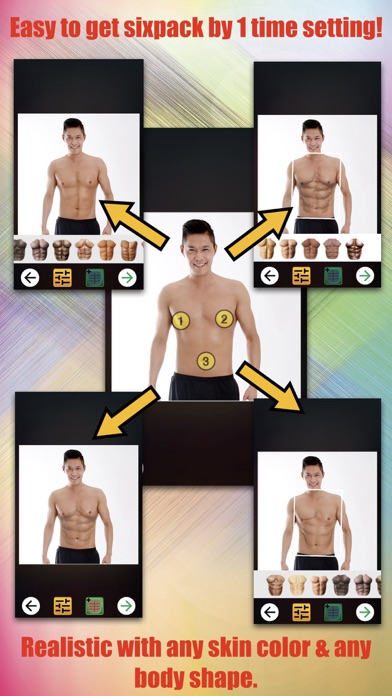 Abs Booth muscle body editor screenshot 2