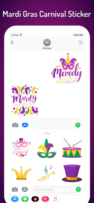 Mardi Gras Carnival Stickers(圖3)-速報App