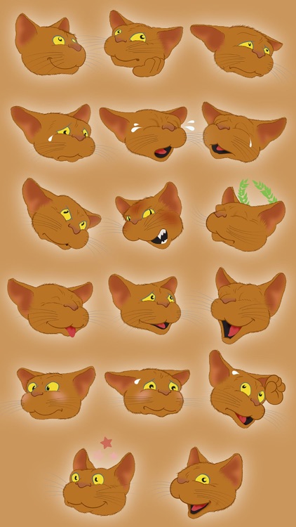 Brown Cat emoji screenshot-3
