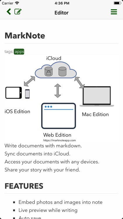 MarkNote - Markdown Note