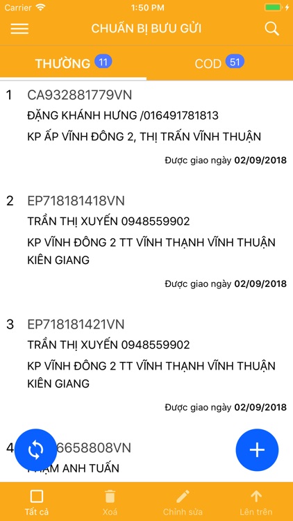 Báo phát cho Bưu tá