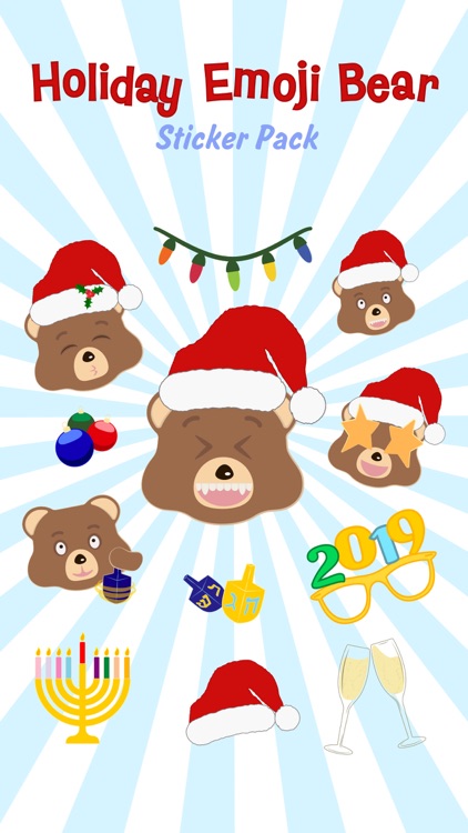 Holiday Emoji Bear screenshot-0