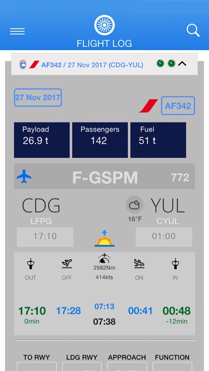 Airline Flight Log screenshot-3