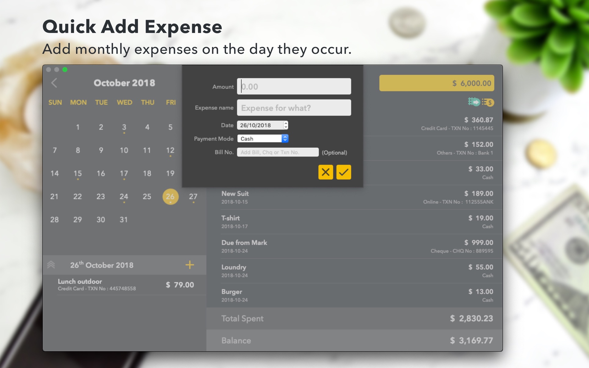 Monthly Expenses