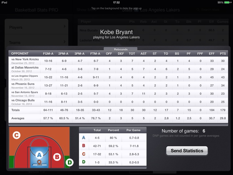 Basketball Stats PRO Lite