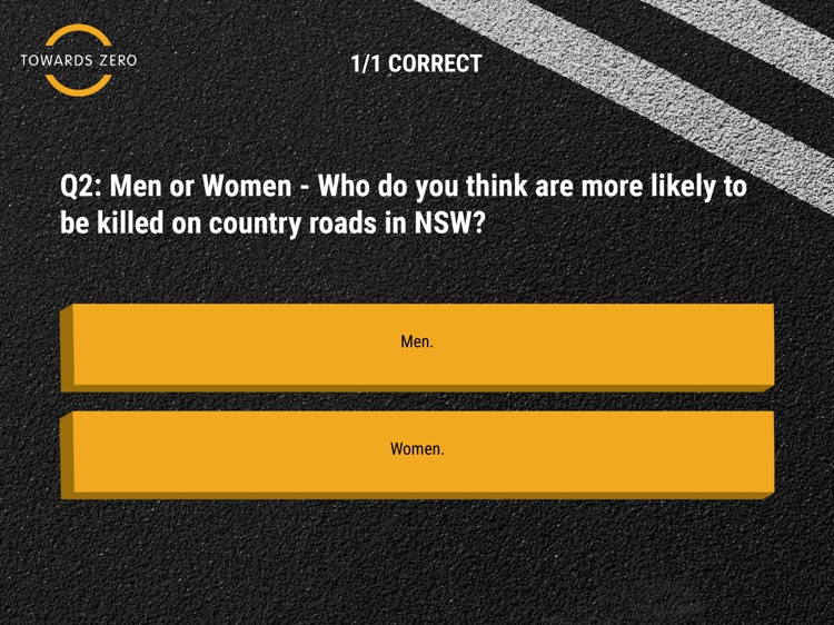 Towards Zero Road Safety Quiz screenshot-3