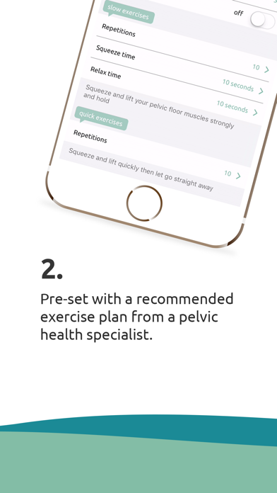 Squeezy - the NHS Physiotherapy App for Pelvic Floor Muscle Exercises Screenshot 3