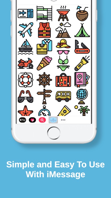 Travel Stickers for iMessage screenshot 3