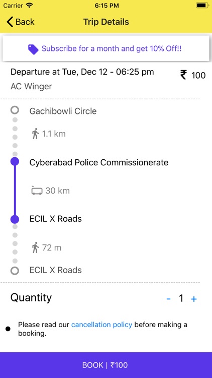 Commut - Daily shuttle service