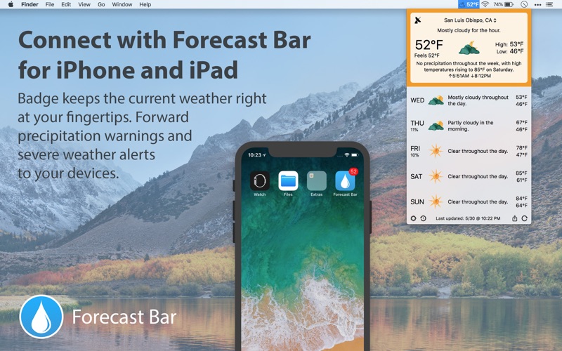 Forecast Bar - Weather + Radar screenshot 5