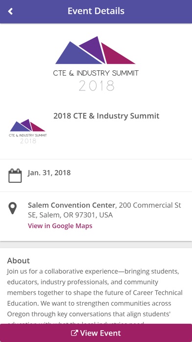 The Summit Events App screenshot 2