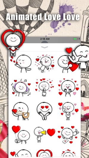 Animated Love Love Stickers(圖3)-速報App