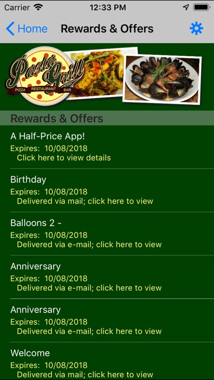 Pasta Grill Rewards