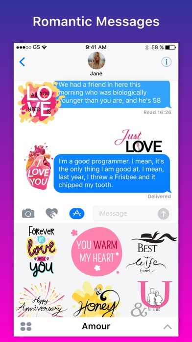 Amour - Romantic Love Stickers screenshot 2