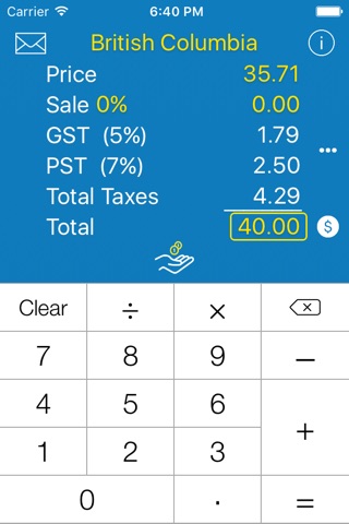 Sales Tax CANADA Calculation screenshot 3