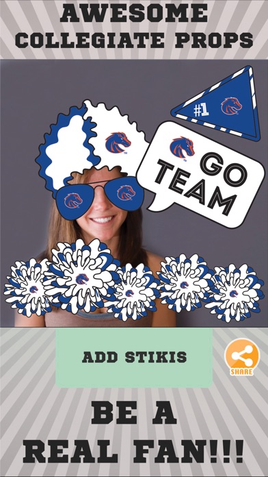 Boise State Broncos Selfie Stickers screenshot 2