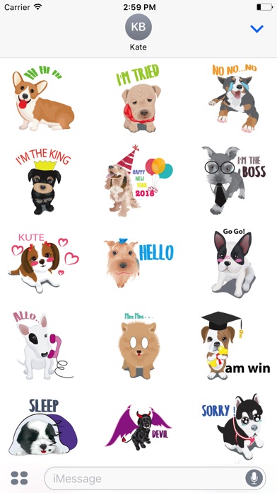 funny dogs emoji & stickers screenshot 2