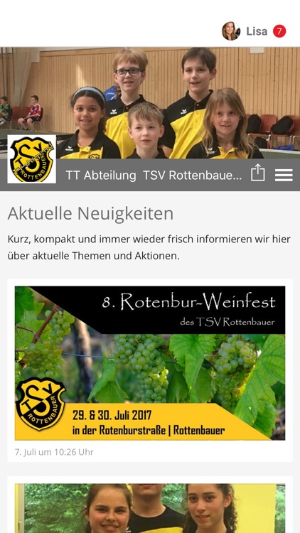 TT Abteilung TSV Rottenbauer