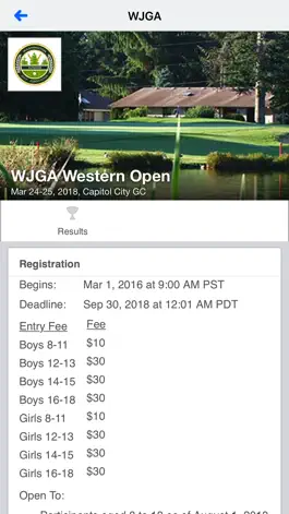 Game screenshot Washington Junior Golf Assoc. apk