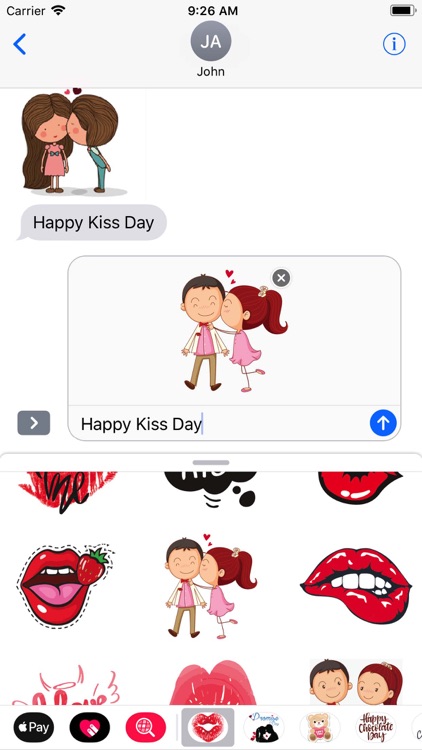 Kiss Day Animated Valentines