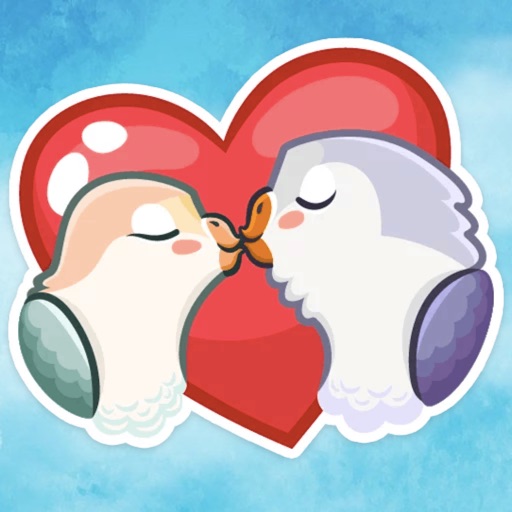 Birds in Love Stickers icon