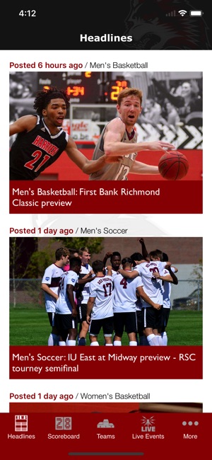 IU East Red Wolves Athletics(圖1)-速報App