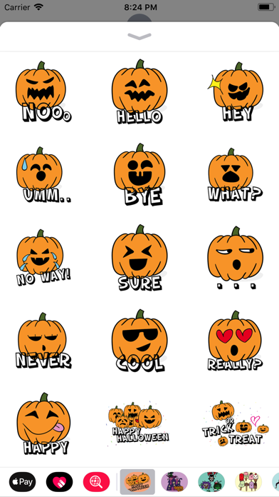 How to cancel & delete Pumpkin Halloween Stickers Set from iphone & ipad 3