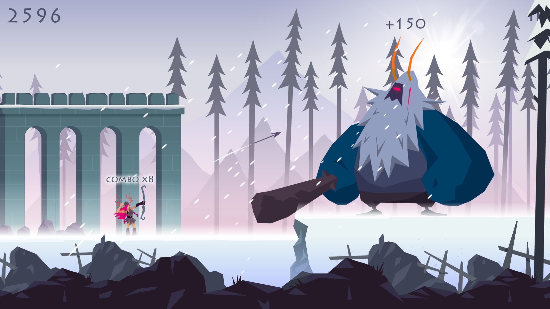 Screenshot do app Vikings: an Archer's Journey