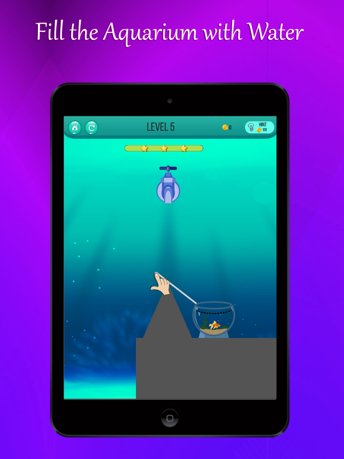 Lucky Fish Draw Physics Puzzle