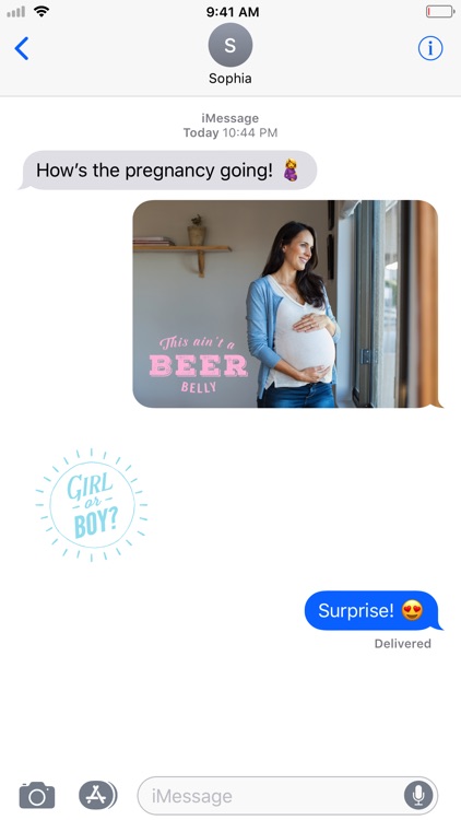 Pregnancy Stickers - Baby Bump