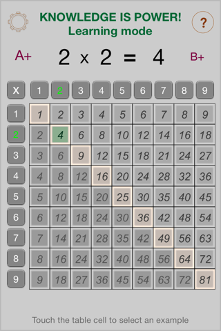 Table of Pythagoras screenshot 3