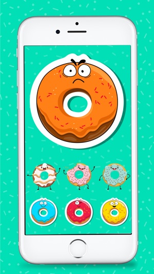 Animated Funny Donut Stickers(圖2)-速報App