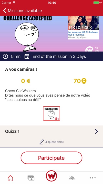 Clic and Walk - Make money with your smartphone