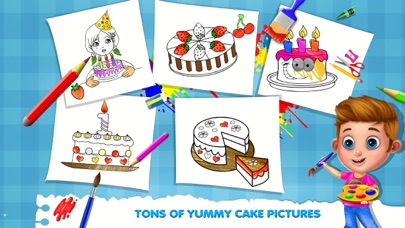 Cake Coloring Page Game screenshot 2